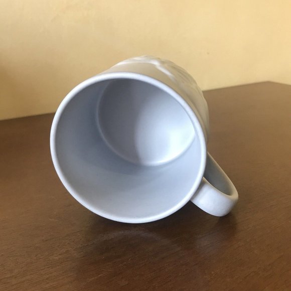 Starbucks 2016 Since 71 Slate Gray Embossed 12 oz Ceramic Mug, Starbucks Mermaid - Picture 8 of 9